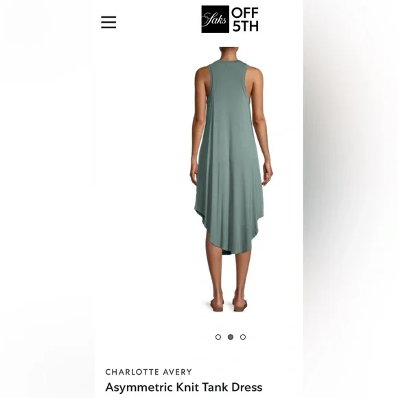 Charlotte Avery Green Sleeveless Dress. Medium. Bundle 4 Deals! - Picture 4 of 15